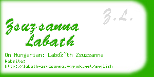 zsuzsanna labath business card